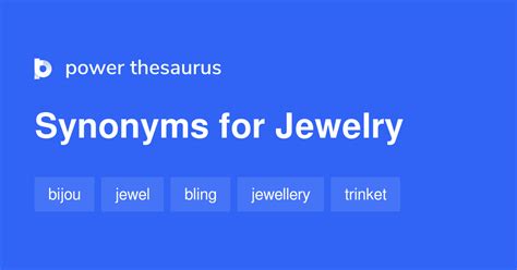 jewelry synonyms|JEWELRY in Thesaurus: 100+ Synonyms & Antonyms for .